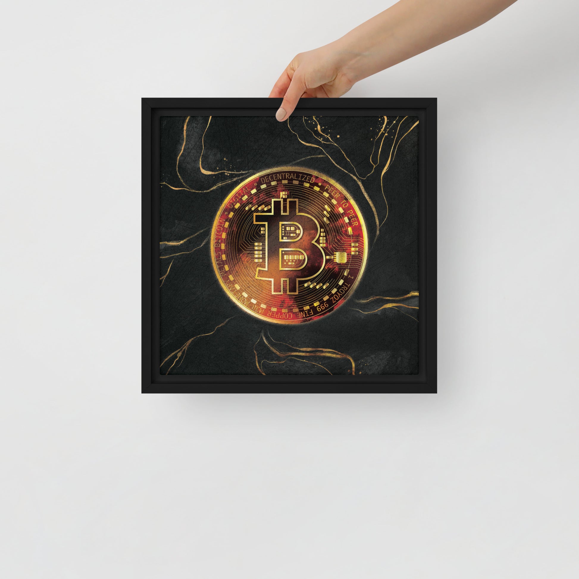 The Visionary Cryptocurrency: Bitcoin Wall Canvas - KingKanvas