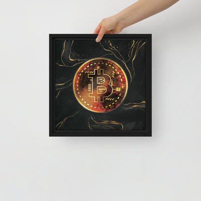 The Visionary Cryptocurrency: Bitcoin Wall Canvas - KingKanvas