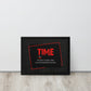 Time - ''The Most Valuable Thing You Can Spend, Waste, Give'' - Inspiring Framed Wall Art Print Canvas - KingKanvas