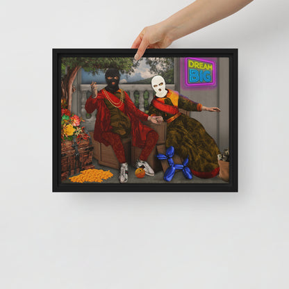 Renaissance Revival: Urban Chic Framed Wall Art Canvas - KingKanvas