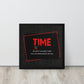 Time - ''The Most Valuable Thing You Can Spend, Waste, Give'' - Inspiring Framed Wall Art Print Canvas - KingKanvas