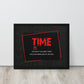 Time - ''The Most Valuable Thing You Can Spend, Waste, Give'' - Inspiring Framed Wall Art Print Canvas - KingKanvas