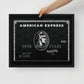 Framed Motivational Wall Canvas "Live the Amex Black Card Life" - KingKanvas