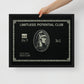 Limitless Luxury: Framed American Express Black Card Canvas - KingKanvas