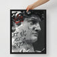 Classical meets Contemporary: Greek Statue with Hustle and It Was All A Dream Graffiti - Framed Wall Art Canvas - KingKanvas