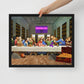 The Ultimate Gathering: Urban Last Supper Framed Wall Art Canvas - KingKanvas