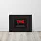 Time - ''The Most Valuable Thing You Can Spend, Waste, Give'' - Inspiring Framed Wall Art Print Canvas - KingKanvas