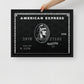 Framed Motivational Wall Canvas "Live the Amex Black Card Life" - KingKanvas