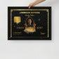 Luxury Hustlers Edition Framed Canvas: Jordan Belfort Amex Card - Fuck All Haters - KingKanvas