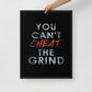 Motivational Wall Canvas Print - You Can't Cheat the Grind - KingKanvas