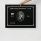 Limitless Luxury: Framed American Express Black Card Canvas - KingKanvas