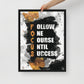 Framed Canvas Wall Art: FOCUS - Follow One Course Until Success - KingKanvas