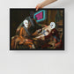 Modern Renaissance: Urban-themed Framed Wall Art Canvas - KingKanvas