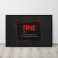 Time - ''The Most Valuable Thing You Can Spend, Waste, Give'' - Inspiring Framed Wall Art Print Canvas - KingKanvas