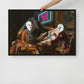 Modern Renaissance: Urban-themed Framed Wall Art Canvas - KingKanvas