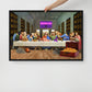 The Ultimate Gathering: Urban Last Supper Framed Wall Art Canvas - KingKanvas