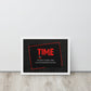 Time - ''The Most Valuable Thing You Can Spend, Waste, Give'' - Inspiring Framed Wall Art Print Canvas - KingKanvas