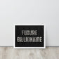 Future Billionaire Wall Canvas - Motivational Business Quote - Home Office Decor - KingKanvas