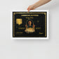 Luxury Hustlers Edition Framed Canvas: Jordan Belfort Amex Card - Fuck All Haters - KingKanvas