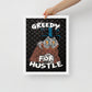 Hustlers Edition Scrooge McDuck on Louis Vuitton Background - Greedy for the Hustle! Framed Luxury Wall Canvas - KingKanvas