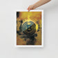 Golden Bitcoin Crypto Wall Art Canvas - KingKanvas
