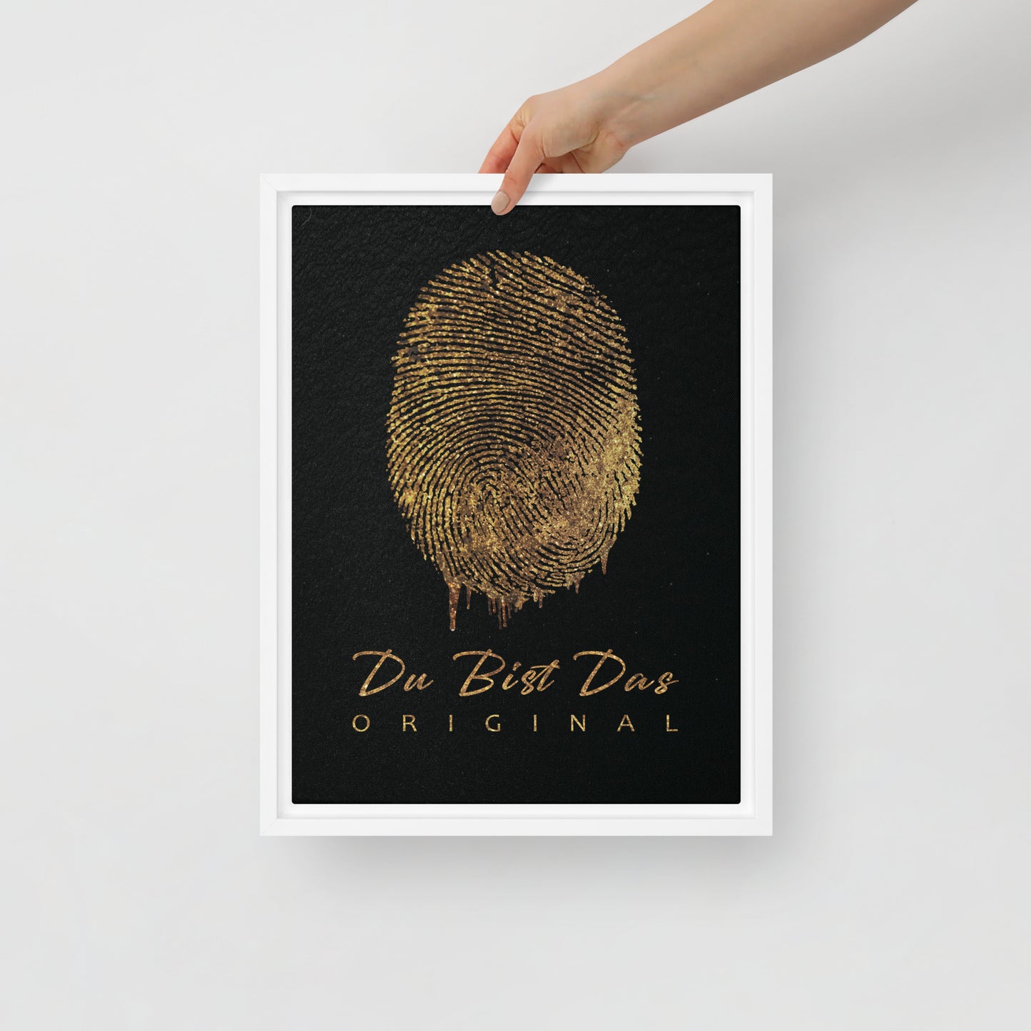 Originality on Display: Du Bist Das Original as Framed Wall Art Canvas - KingKanvas