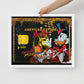 Framed Wall Canvas - American Express Card with Scrooge McDuck - Hustling, Eyes on the Prize, Just Do It - KingKanvas