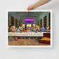 The Ultimate Gathering: Urban Last Supper Framed Wall Art Canvas - KingKanvas