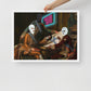 Modern Renaissance: Urban-themed Framed Wall Art Canvas - KingKanvas