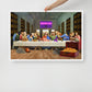 The Ultimate Gathering: Urban Last Supper Framed Wall Art Canvas - KingKanvas