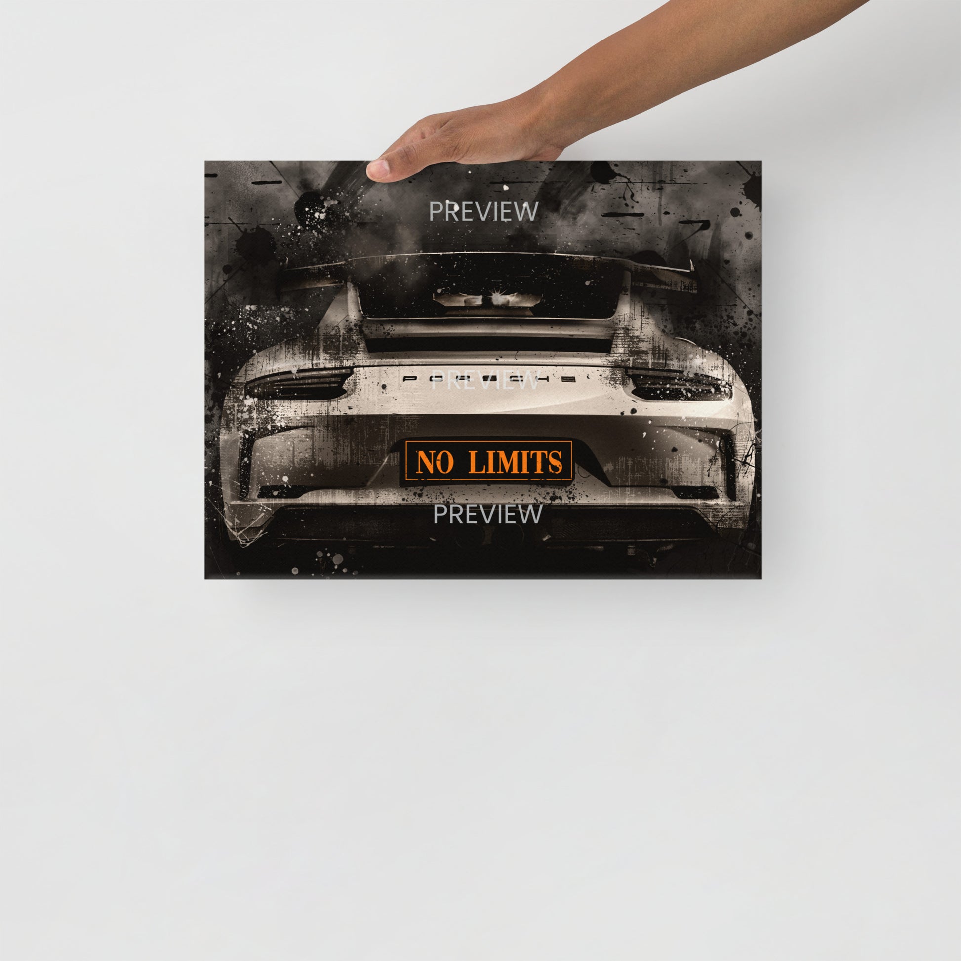 Motivational Porsche Car Wall Canvas - High Quality Print - KingKanvas