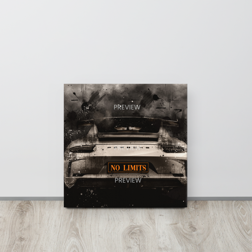 Motivational Porsche Car Wall Canvas - High Quality Print - KingKanvas