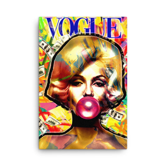 Marilyn Monroe Wall Art Canvas Print - Photography Celebrity Sexy Girls Home Decor - KingKanvas